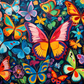 Colorful Collection Of Bold Butterflies   Diamond Painting Kits