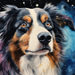 Star Gazing Australian Shepherd