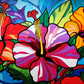 Perfectly Fun Colorful Hibiscus
