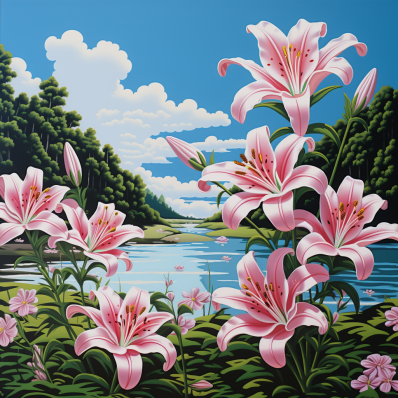 Wild Tropical Lilies
