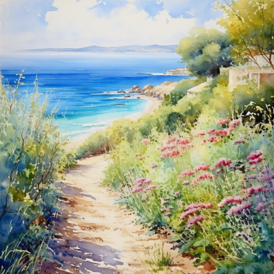 Seaside Pathway  Diamond Painting Kits