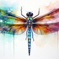 Watercolor Dragonfly
