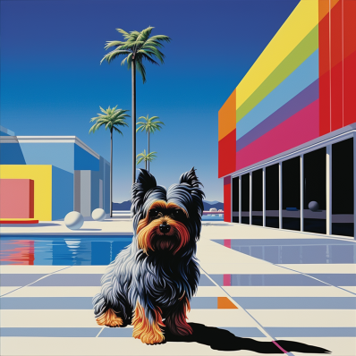 Yorkie On Vacation