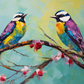 Sweet Lovebirds  Diamond Painting Kits