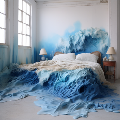 Ocean Wave Bed   Diamond Painting Kits
