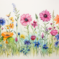 Pretty Watercolor Wildflowers
