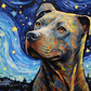 Starry Night Pit Bull