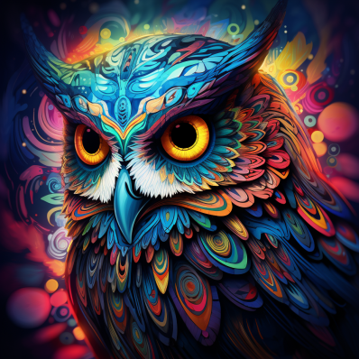 Mesmerizing Bold Owl