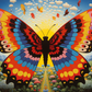 Colorful Bold Butterfly  Diamond Painting Kits