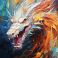 Fierce White Dragon