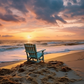 Sunset Beach Chair   Diamond Painting Kits
