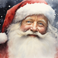 Watercolor Santa  Diamond Painting Kits