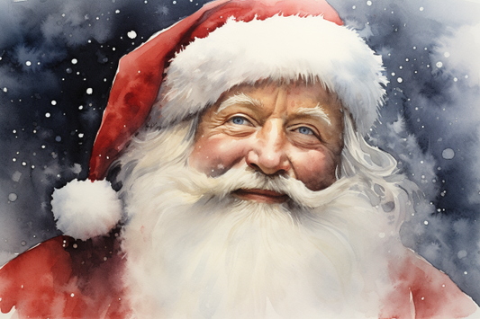 Watercolor Santa  Diamond Painting Kits