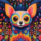 Bold Colorful Chihuahua  Diamond Painting Kits
