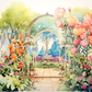 Watercolor Dream Garden