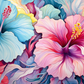 Zoomed In Pretty Hibiscus