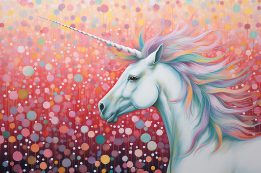Unicorn Surrounded By Glowing Magic