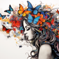 A Girl And Her Butterflies