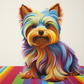 Yorkshire Terrier Colorful Fun
