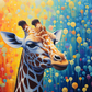 Beautiful Colors And Giraffe