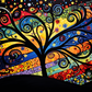 Tree On A Starry Night
