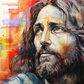 Watercolor Caring Jesus