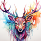 Watercolor Deer