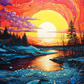 Fantasy Forest Sunset