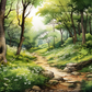 Path In A Calm Forest