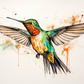 Wide Winged Hummingbird
