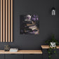 Purple Roses, Teapot And Books - Large Wall Art