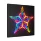 Electric, Neon, Glowing Star - Large Wall Art
