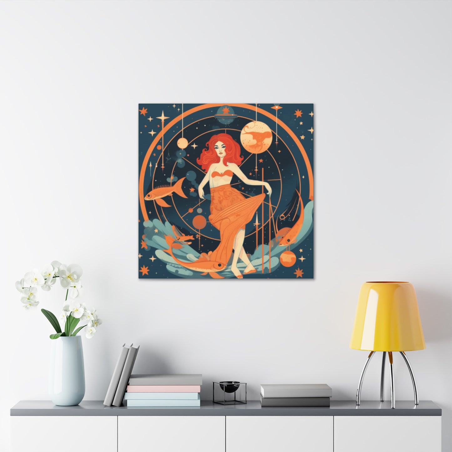 Aquarius, Lofi Style- Large Wall Art