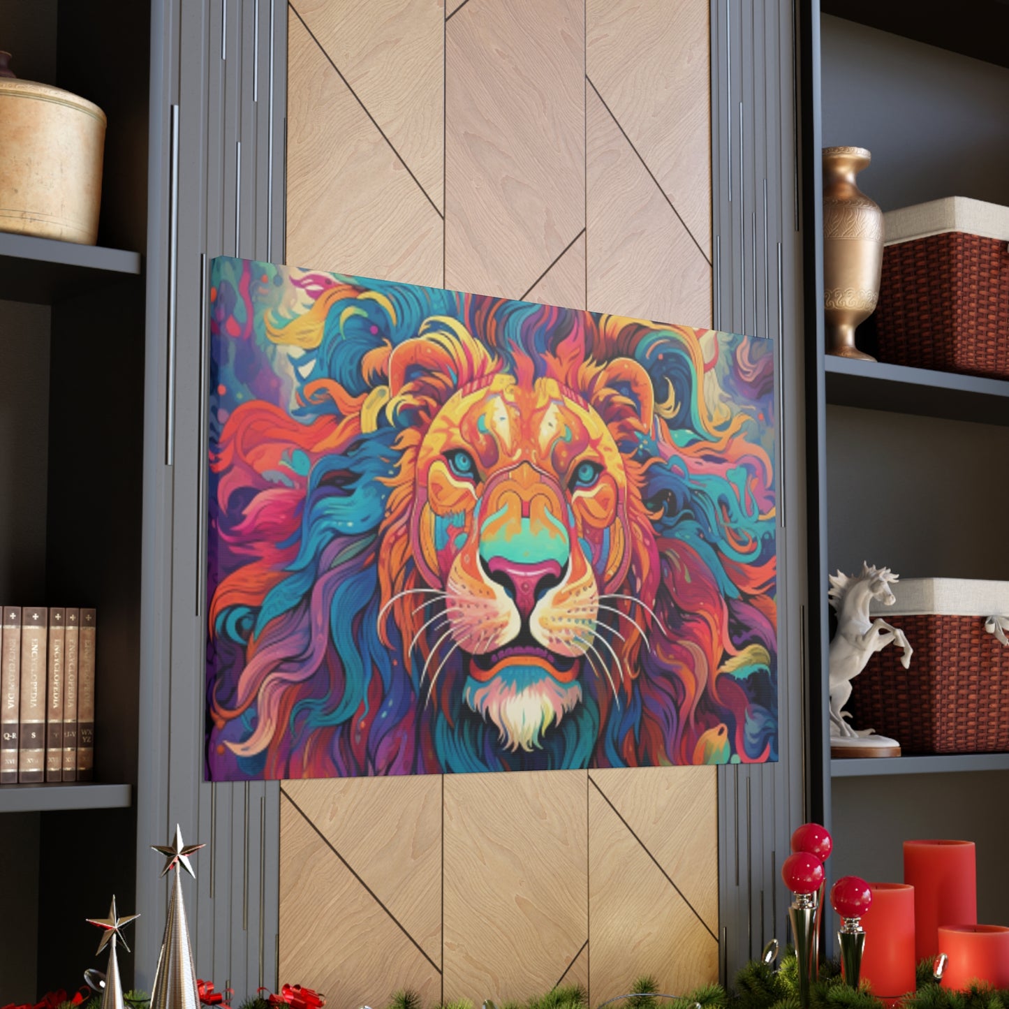 Majestic Dreamland Lion   - Large Wall Art