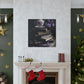 Purple Roses, Teapot And Books - Large Wall Art