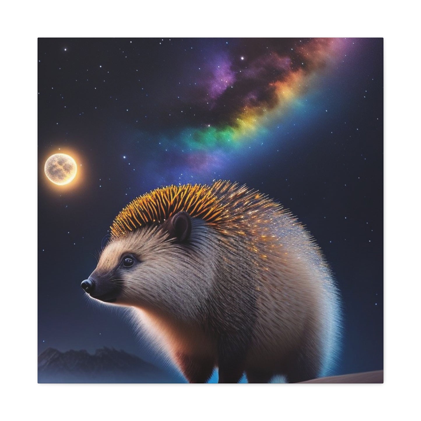 Porcupine Enjoying A Beautiful Evening- Large Wall Art