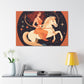Lofi Girl On A Pony - Large Wall Art