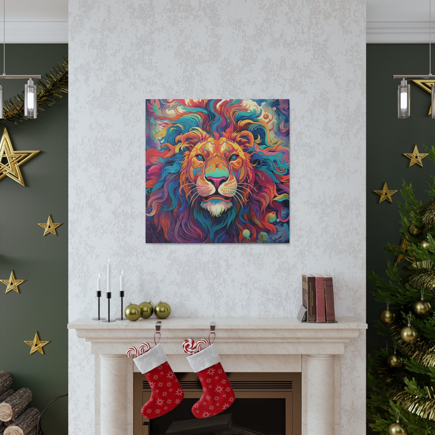 Majestic Dreamland Lion   - Large Wall Art