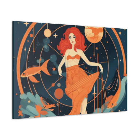 Aquarius, Lofi Style- Large Wall Art