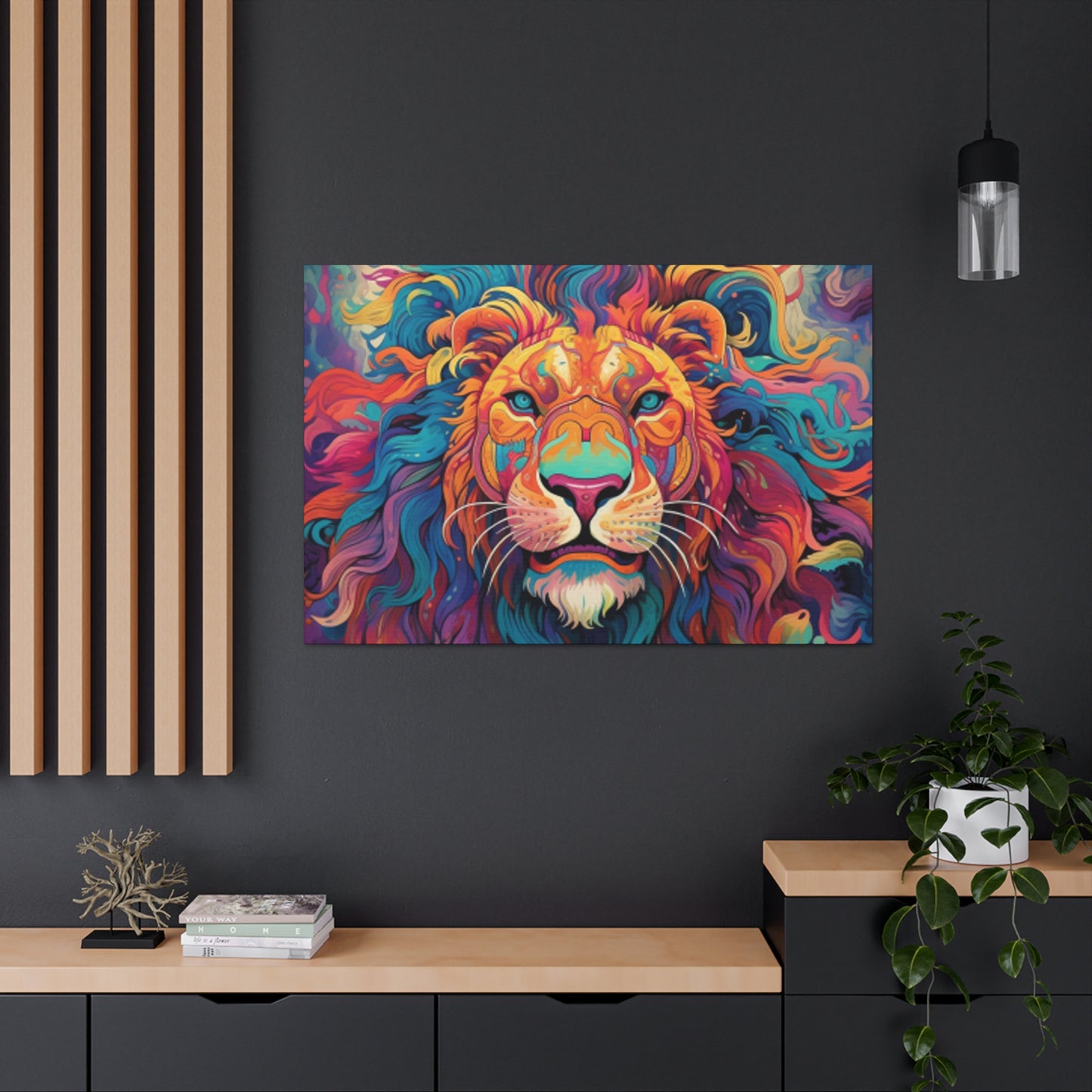 Majestic Dreamland Lion   - Large Wall Art