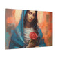 Kind Mother Mary With Golden Glow - Large Wall Art