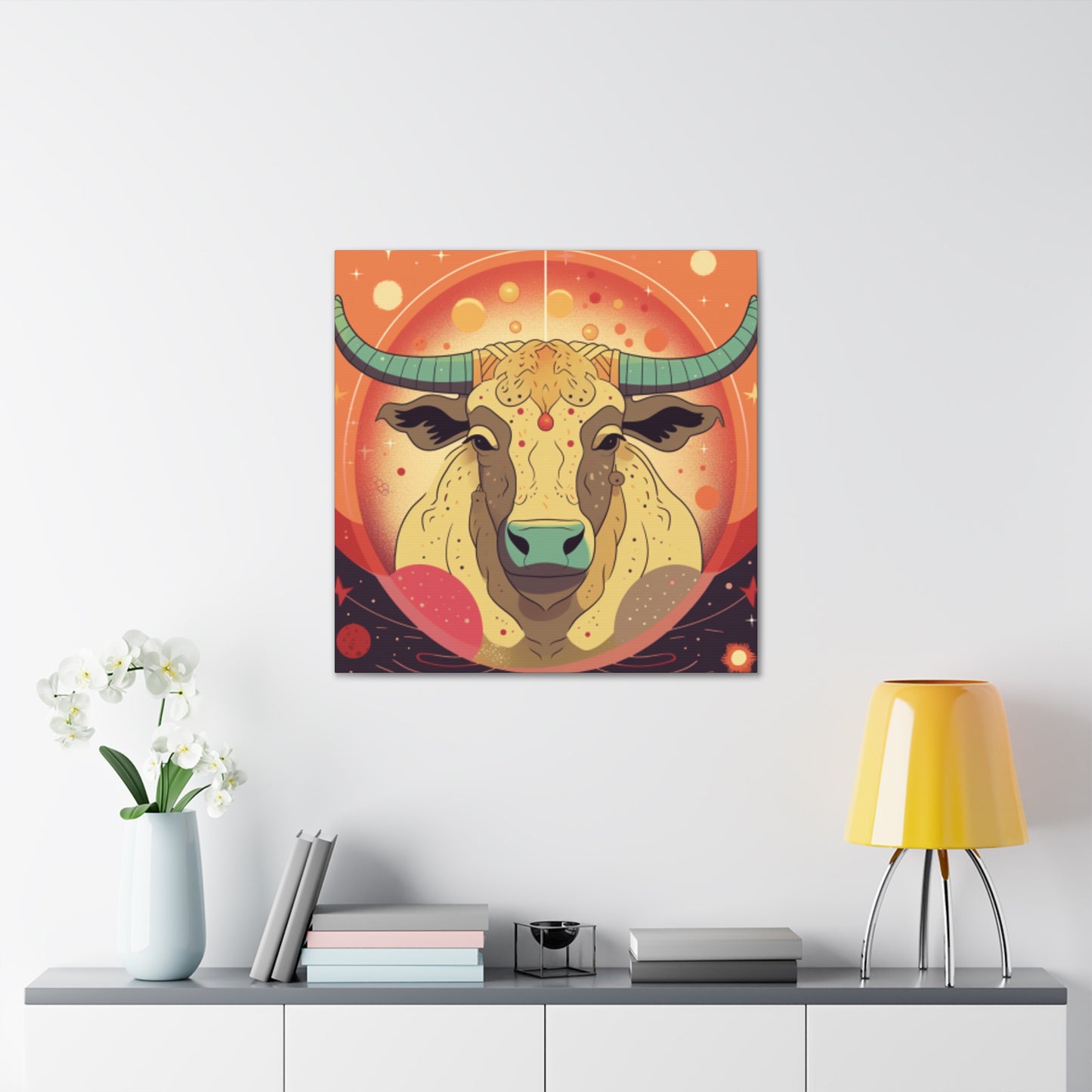 Sweet Taurus Lofi Style- Large Wall Art