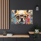 Brown Eye Chihuahua In Glasses - Large Wall Art