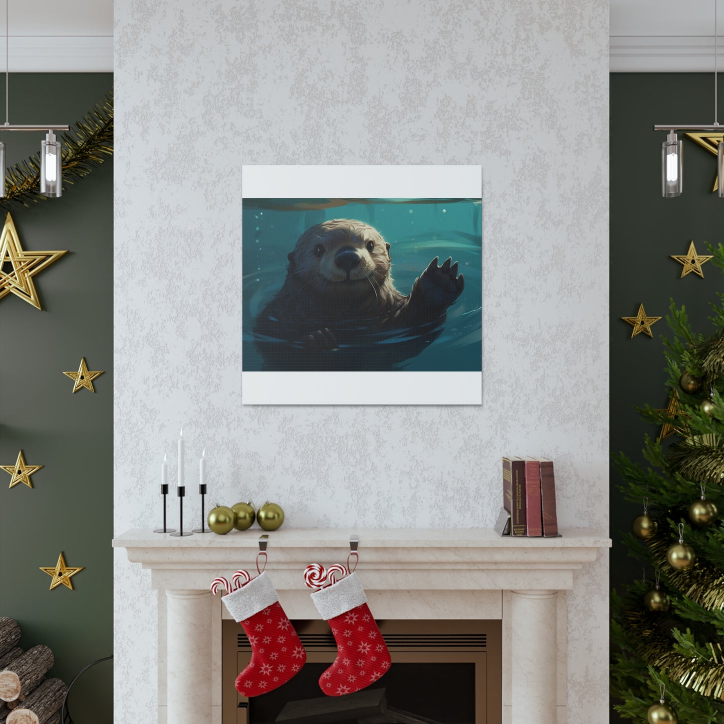 Sea Otter With A Smile- Large Wall Art