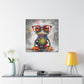 Little Frog In Big Red Glasses- Large Wall Art