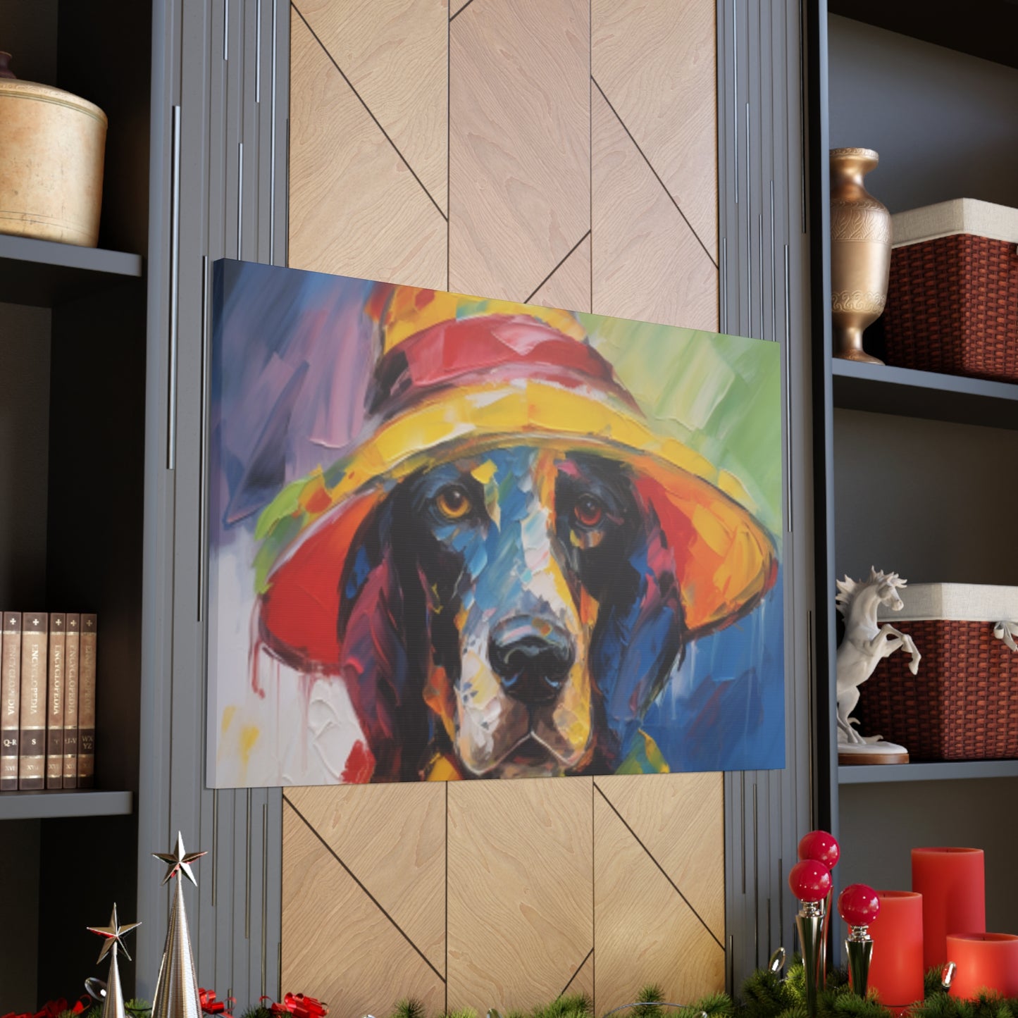 Good Boy, Coonhound Ready For The Rain- Large Wall Art