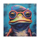 Sleepy Frog In Glasses - Large Wall Art