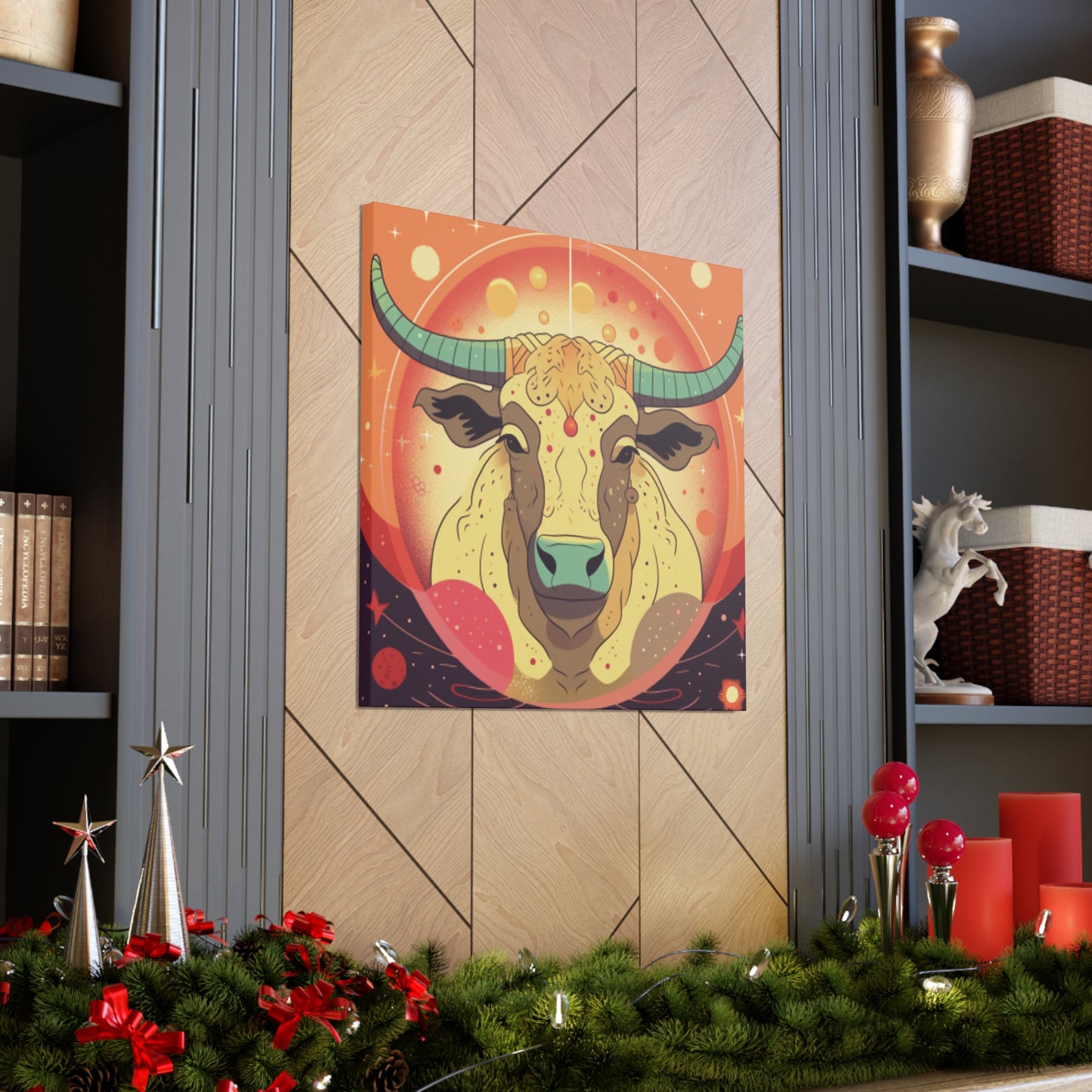 Sweet Taurus Lofi Style- Large Wall Art