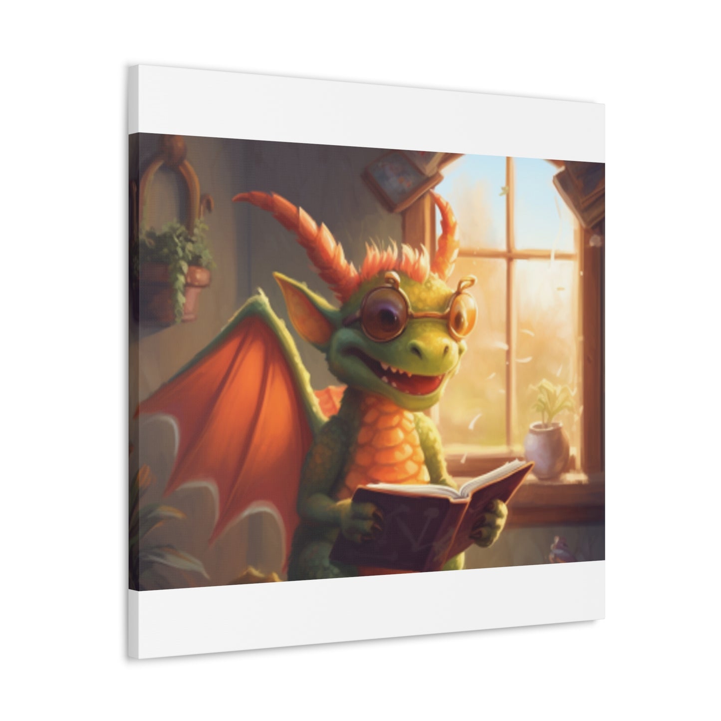 Dragon Reading In The Sunlight- Large Wall Art