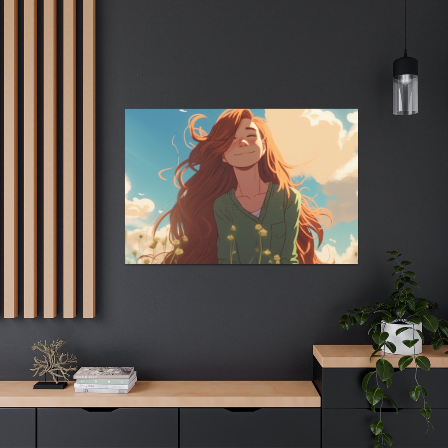 Enjoying Grass And Warm Sun- Large Wall Art